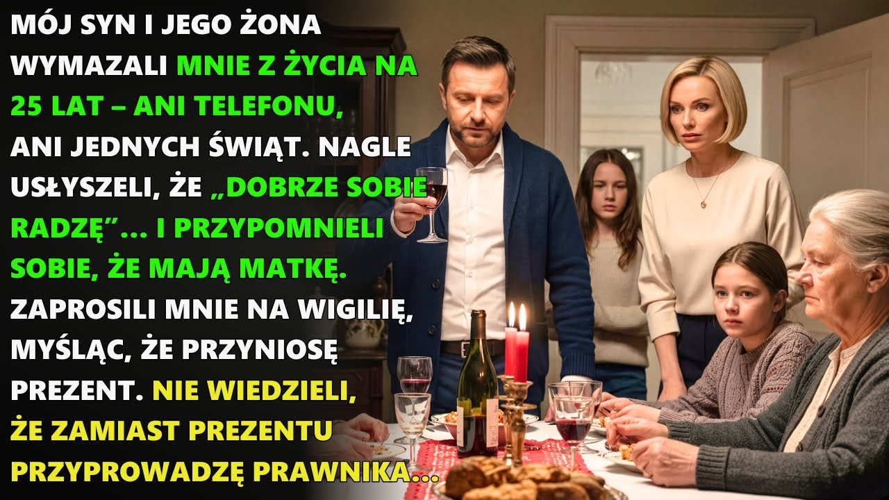 Po 25 latach ciszy syn zaprosił mnie na Wigilię&hellip; jedno zdanie zdradziło prawdziwy pow&oacute;d