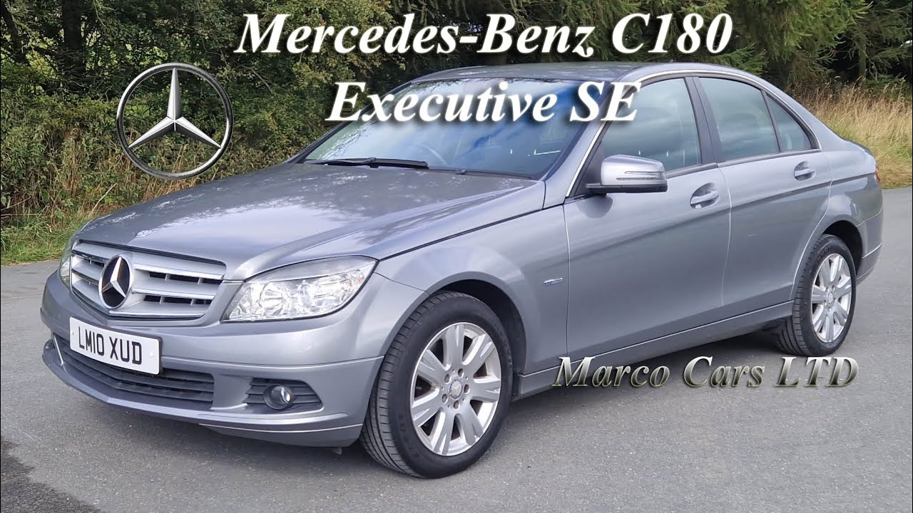 Mercedes Benz C Class C180 1.6 Executive SE Euro 4 Petrol Manual Saloon 2010 in metallic Silver W204