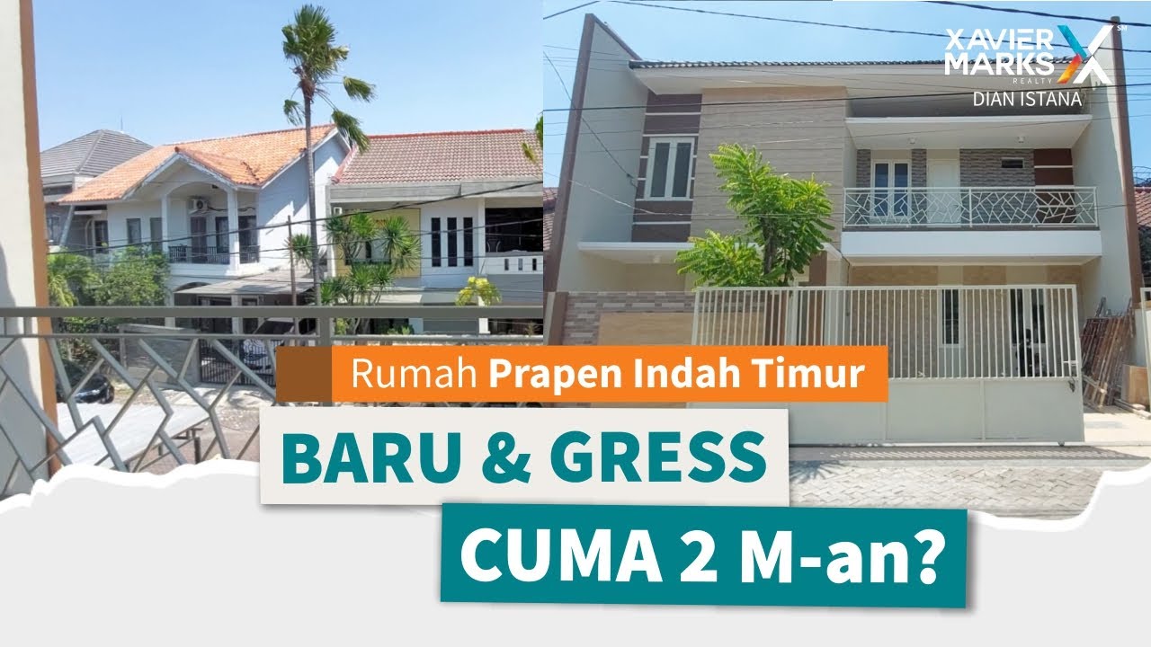 RUMAH BAGUS & LUAS 11x15 M! KONDISI BARU GRESS!! (Prapen Indah Timur, Surabaya)