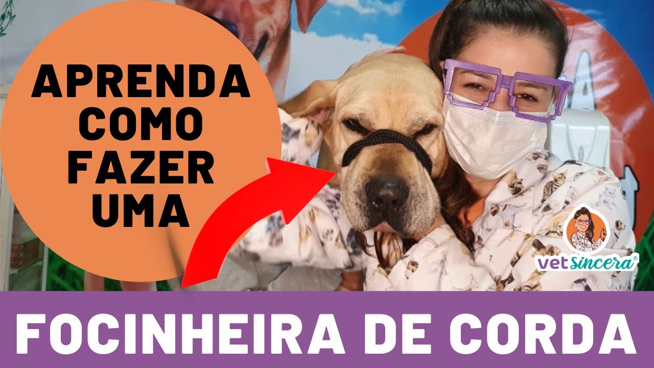 Tutorial Como fazer uma focinheira de corda para um cachorro bravo.