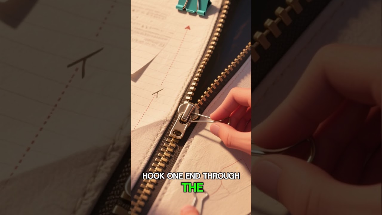 Paper Clips Save Zippers! 📎 #LifeHack