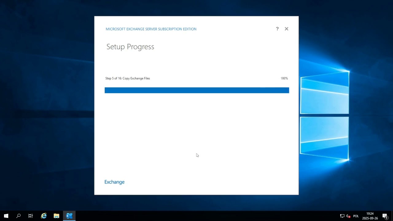 Exchange Subscription Edition (SE) Instalacja