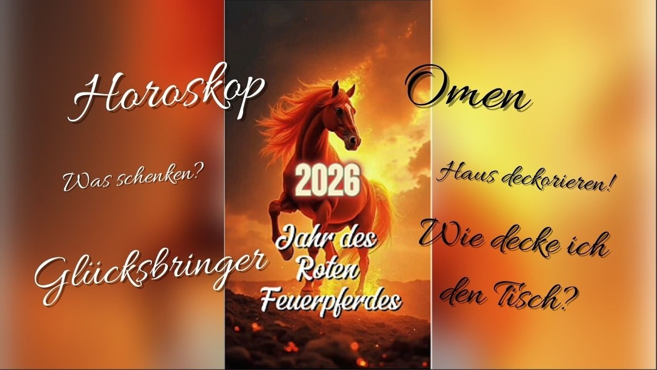 2026 - Jahr des roten Feuerpferdes #astrologie #2026 #feuerpferd