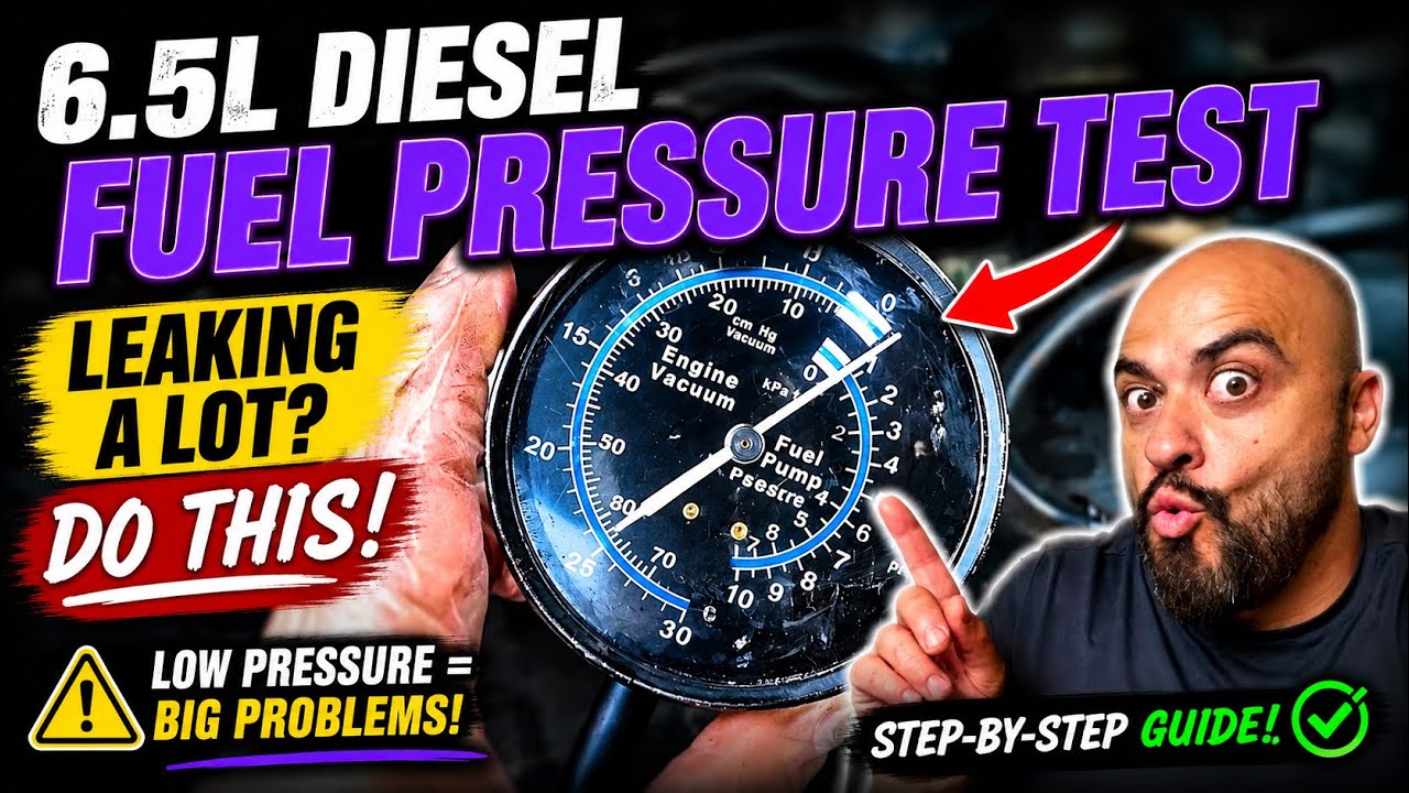 6.5L DIESEL FUEL PRESSURE TEST | LEAKING A LOT| SQUARE BODY