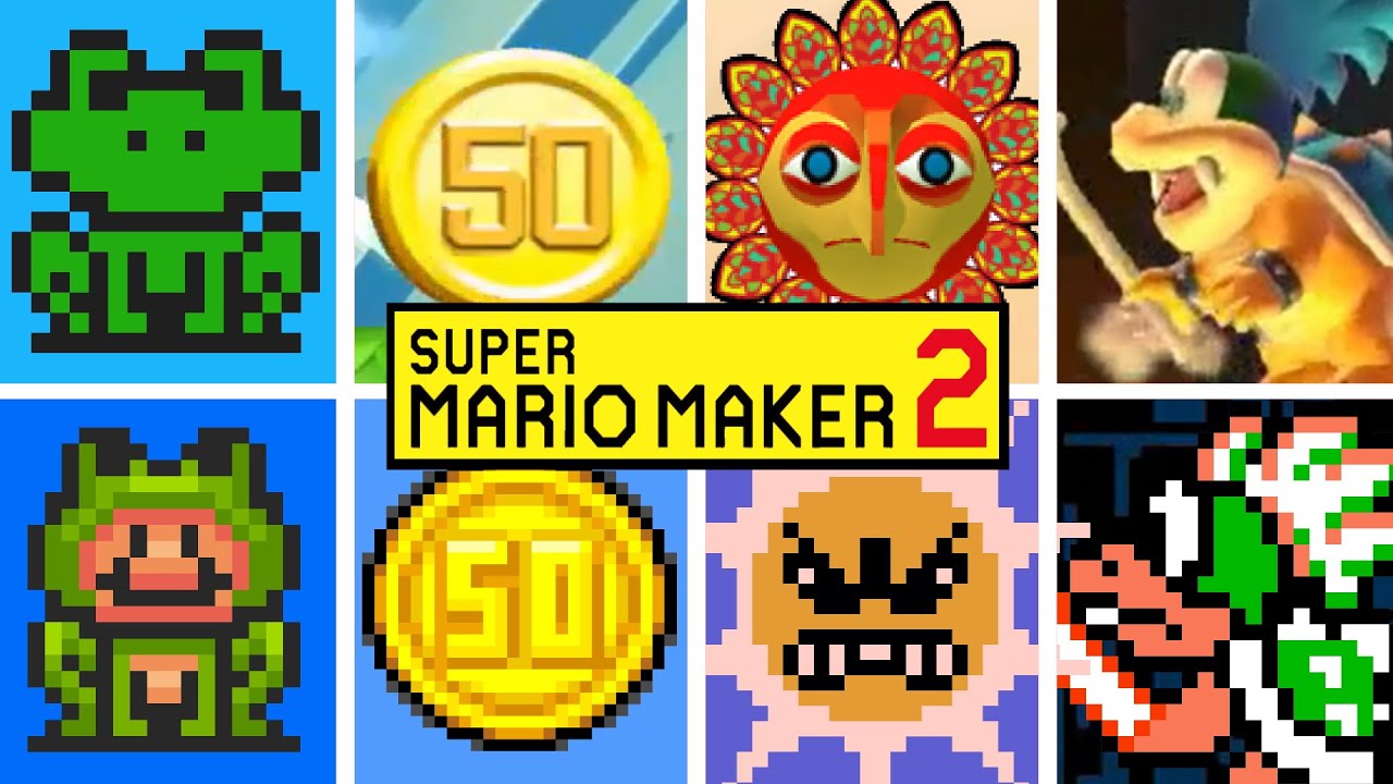 Super Mario Maker 2: Origin of All Enemies, Bosses, Items, Powerups & Styles