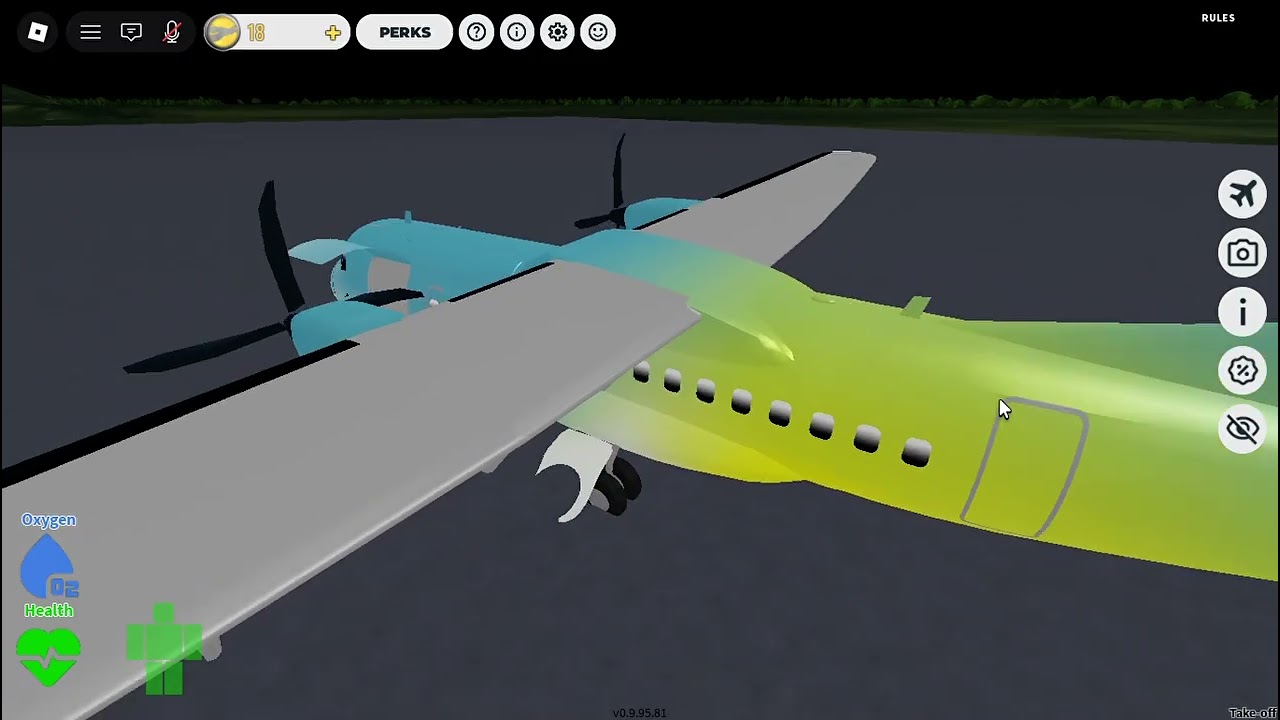 Surviving Airplane crashes in Roblox