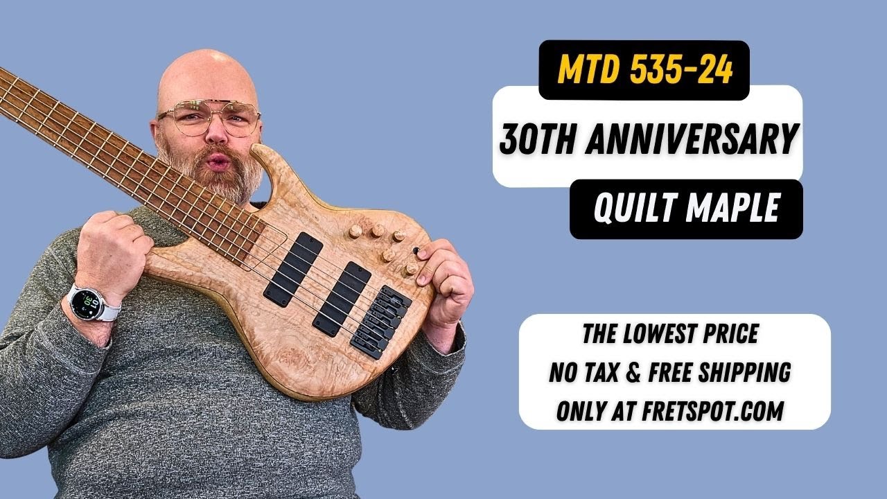 30th Anniversary MTD 535: Quilt Top Majesty! #MTD #BassGuitar #LimitedEdition