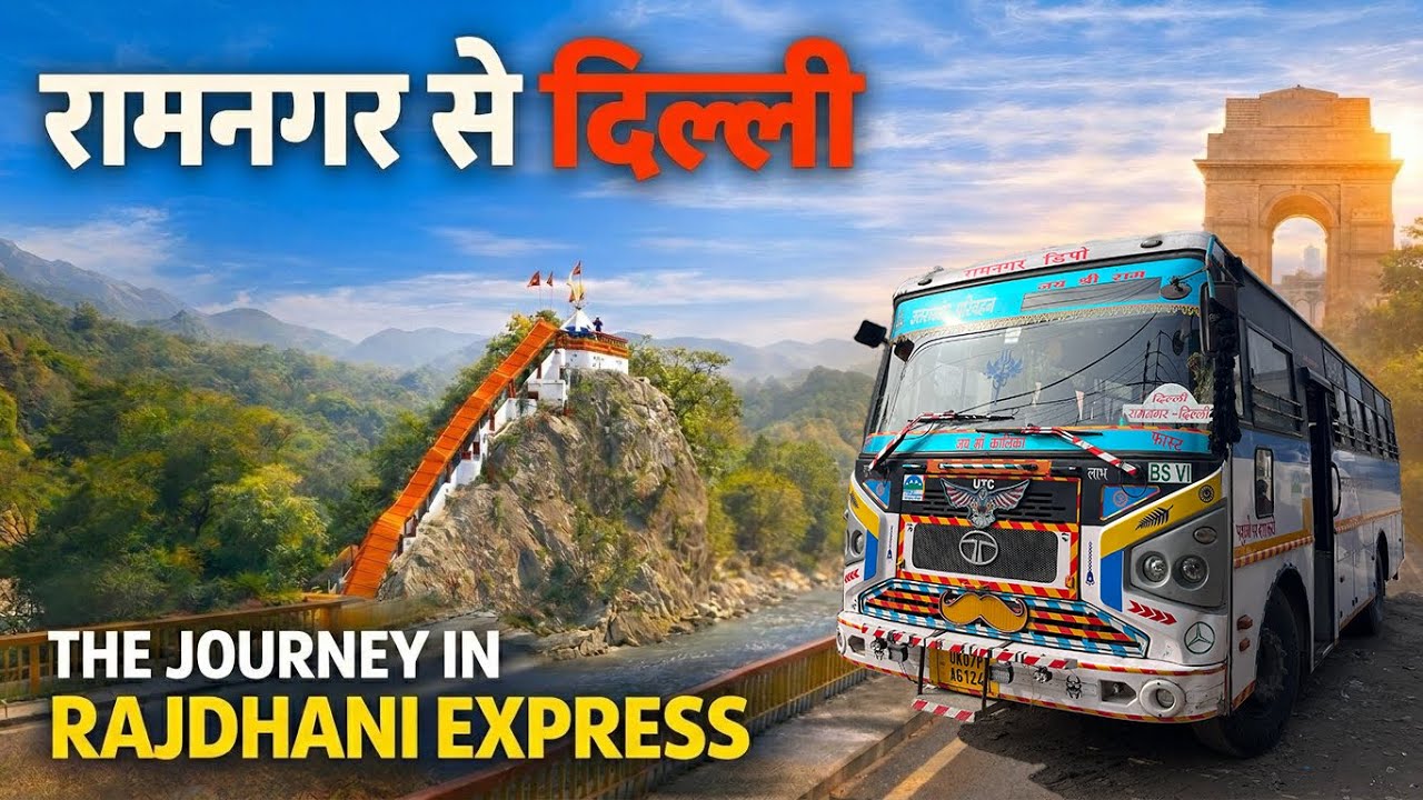 Ramnagar to Delhi Bus Journey | Uttarakhand Transport Corporation 
