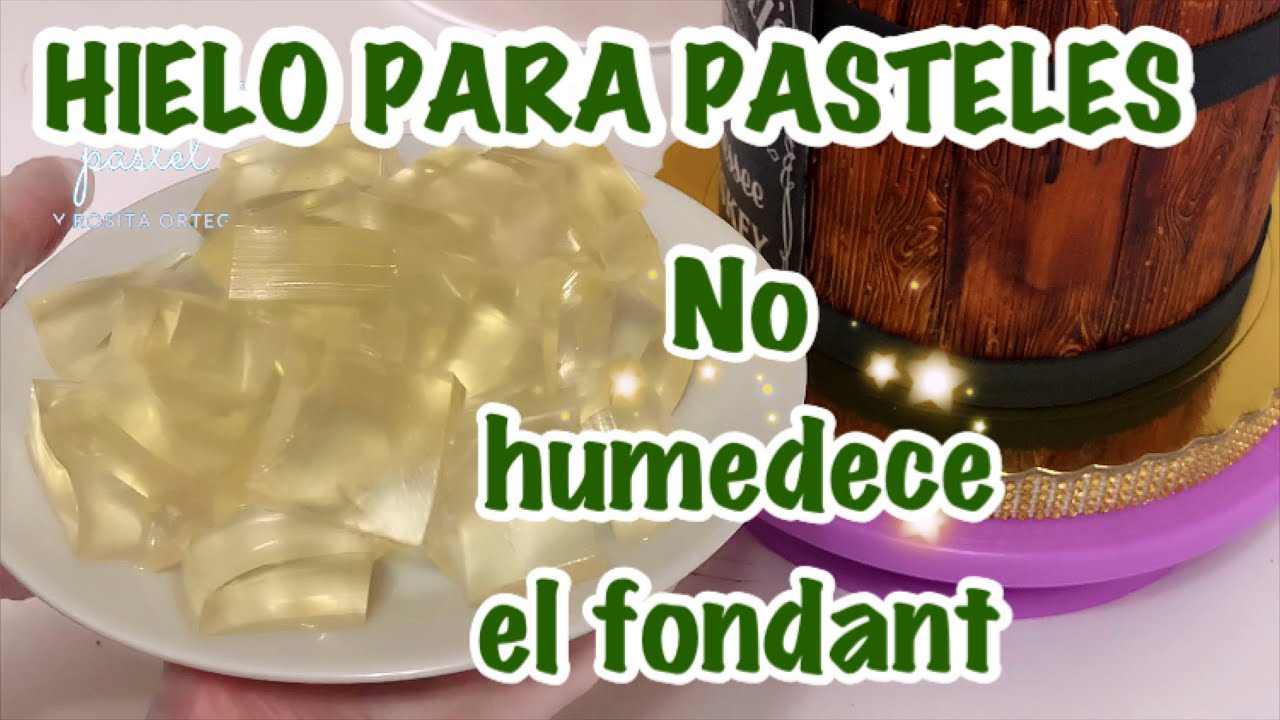 HIELO PARA PASTELES NO MOJA FONDANT, MERENGUE o CHANTILLY  (Tutorial)