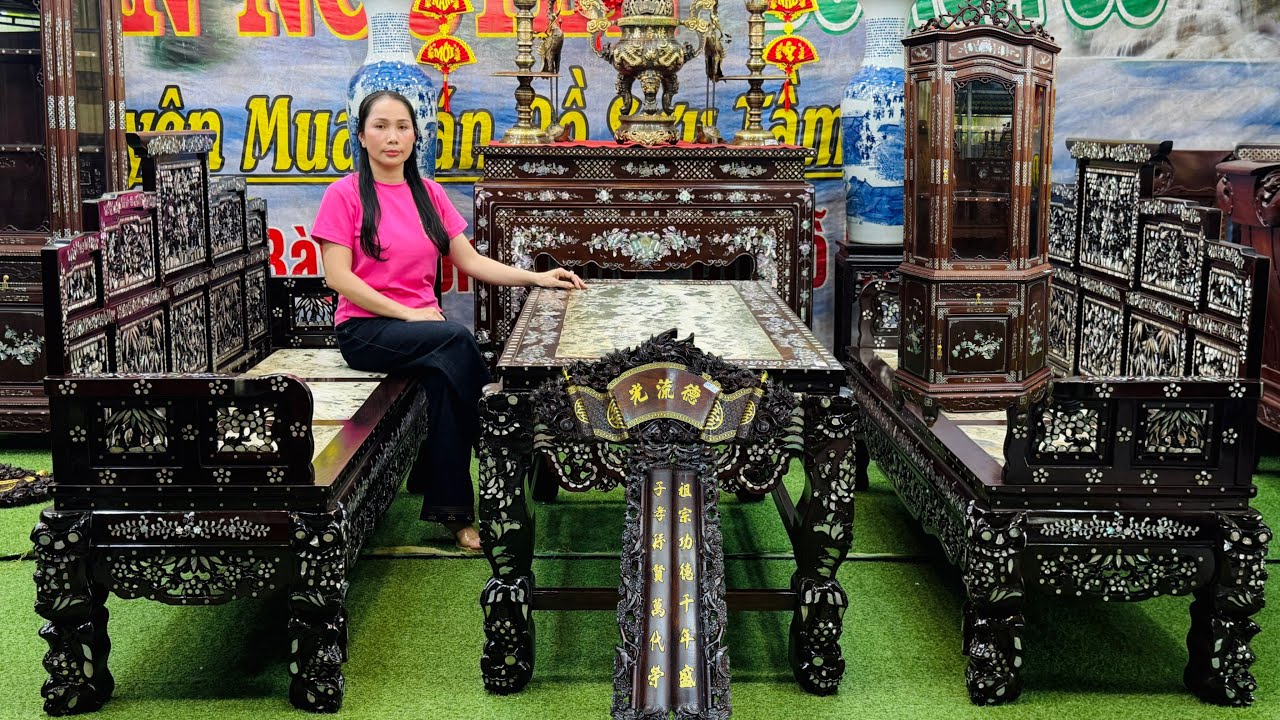 Trường Kỷ Ngũ Sơn, Bộ Lư Đồng, Bàn Nghi, Tủ Trưng Bày (chào bán 3/3) shop Mỹ Lan
