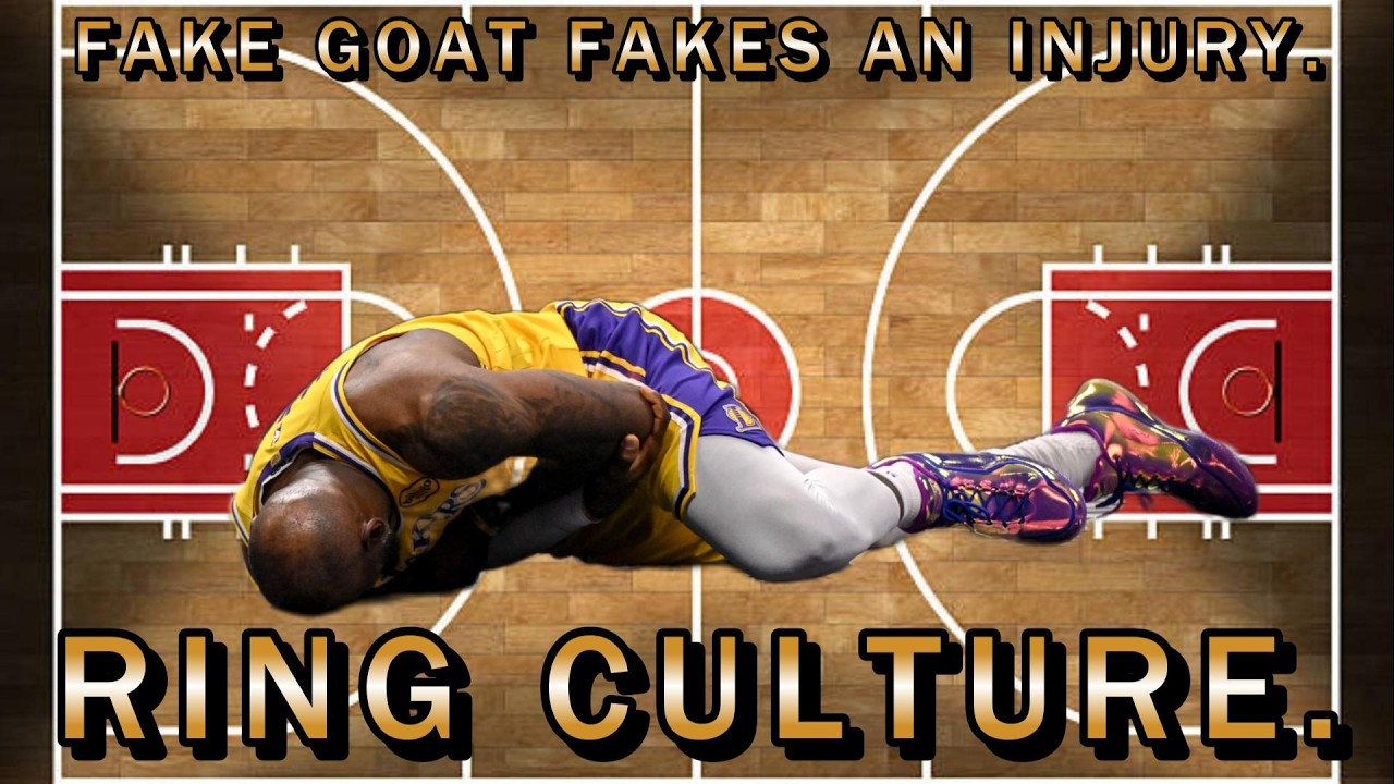 🤣LEBRON, THE FAKE GOAT FAKES AN INJURY😂