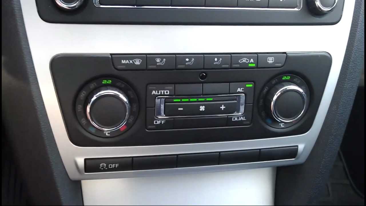 SKODA OCTAVIA II FL 1.4 TSI 90kW 122KM klimatyzacja automatyczna opis i działanie climatronic