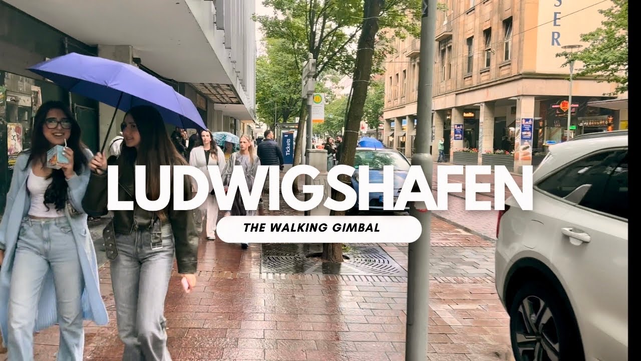 [4K] 🇩🇪 Walking in Ludwigshafen am Rhein, Germany