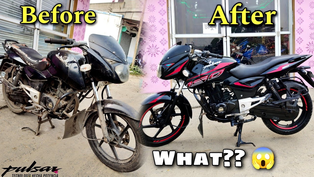 Old BAJAJ PULSAR 150 New Sticker Graphics Modification 😍