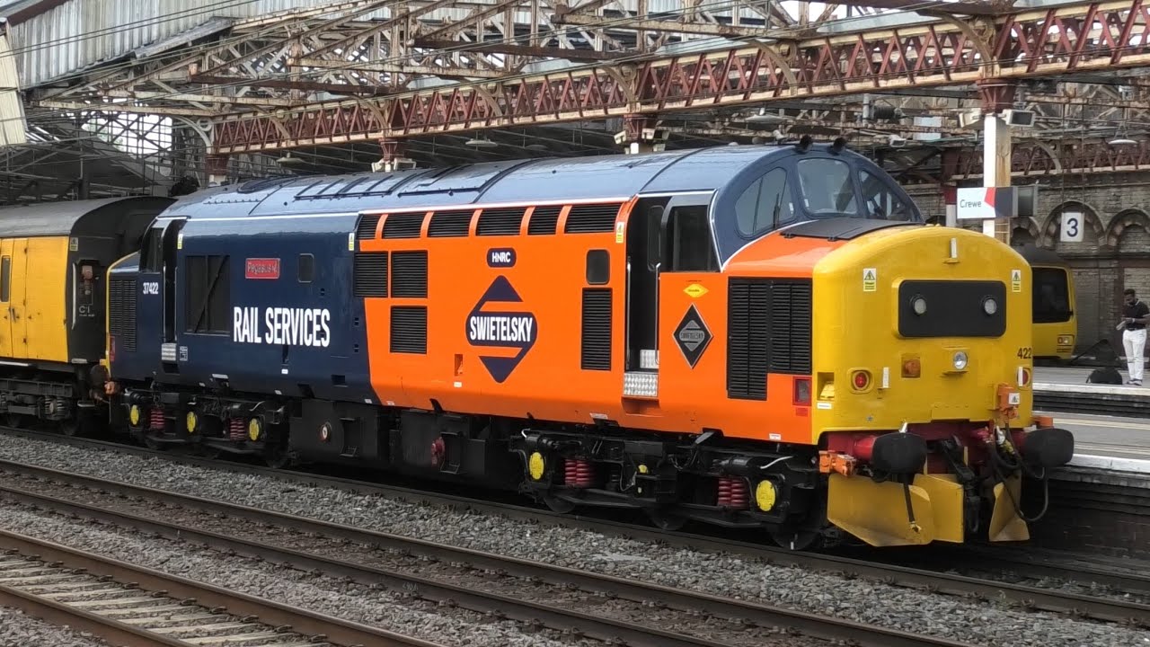 Evening At Crewe Station Test Train/Freight/Passenger Trains 4th June 2025 WCML