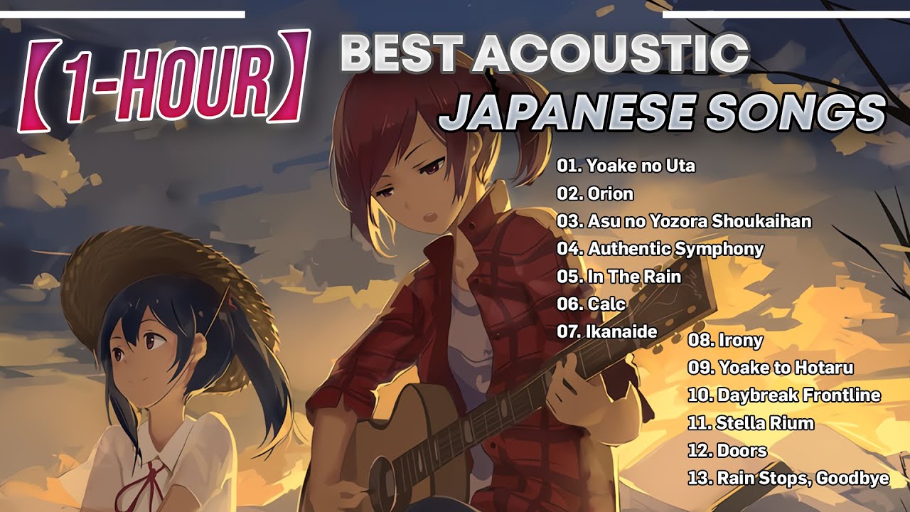 【1 Hour】Best Acoustic Japanese Songs 2023 - For Studying - Relaxing & Sleep