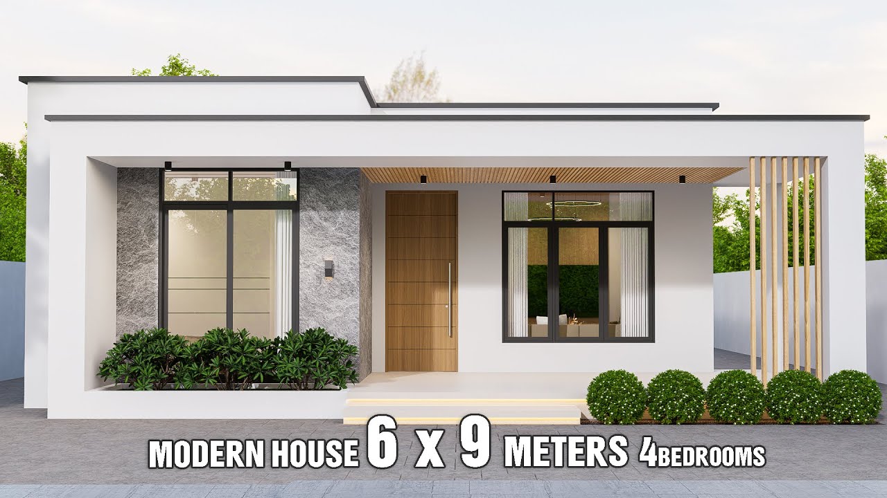 Simple House Design idea |  8.5m x 15m with 4Bedrooms (Simple Life)