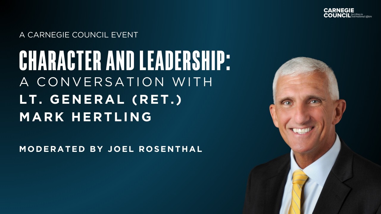Character and Leadership: A Conversation with Lt. General (ret.) Mark Hertling