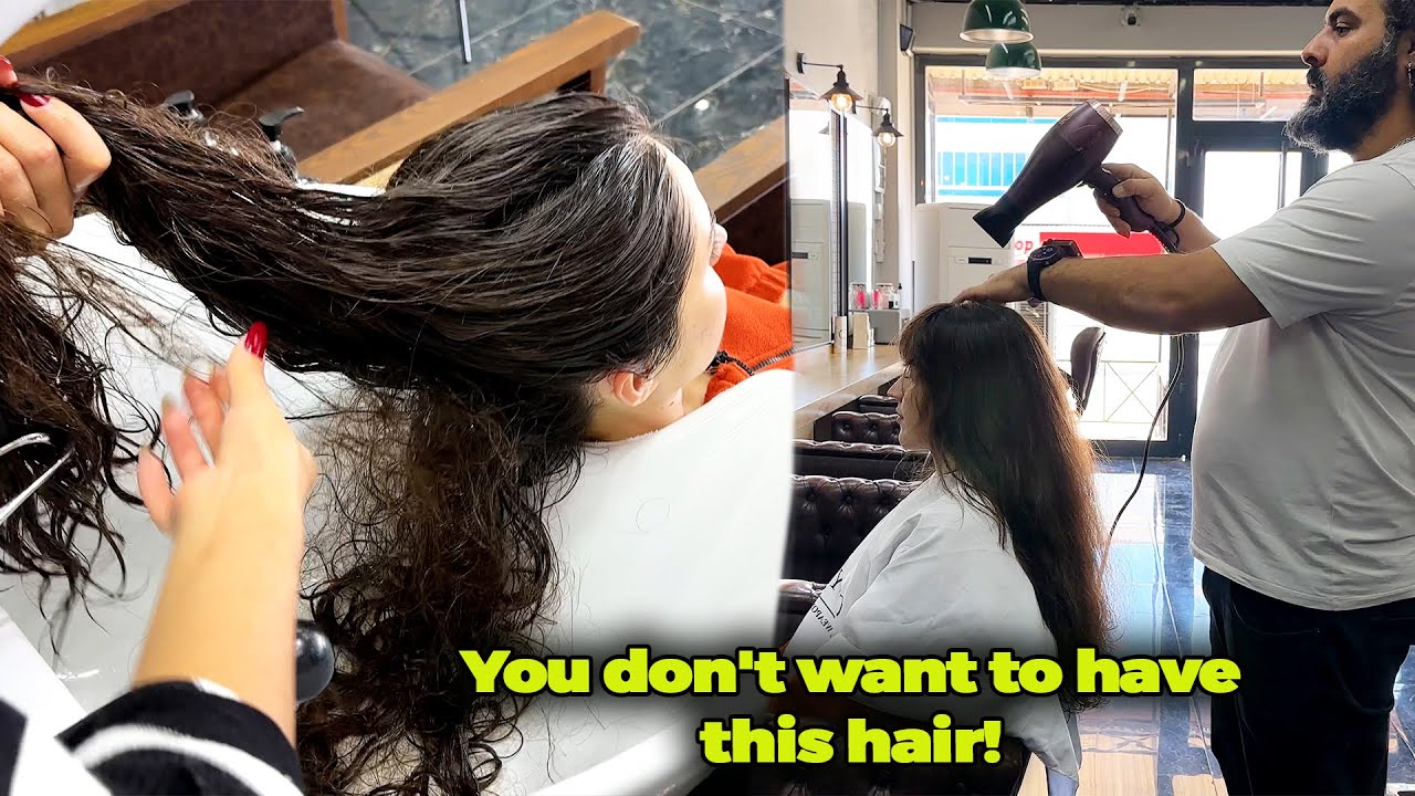 This Hair Causes a Neck Hernia! ASMR Woman Haircut