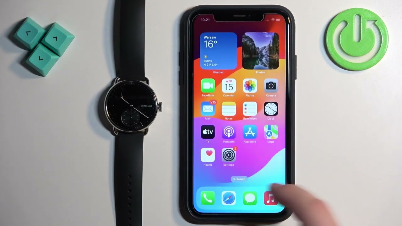 Как получать уведомления iPhone на умных часах WITHINGS ScanWatch 2