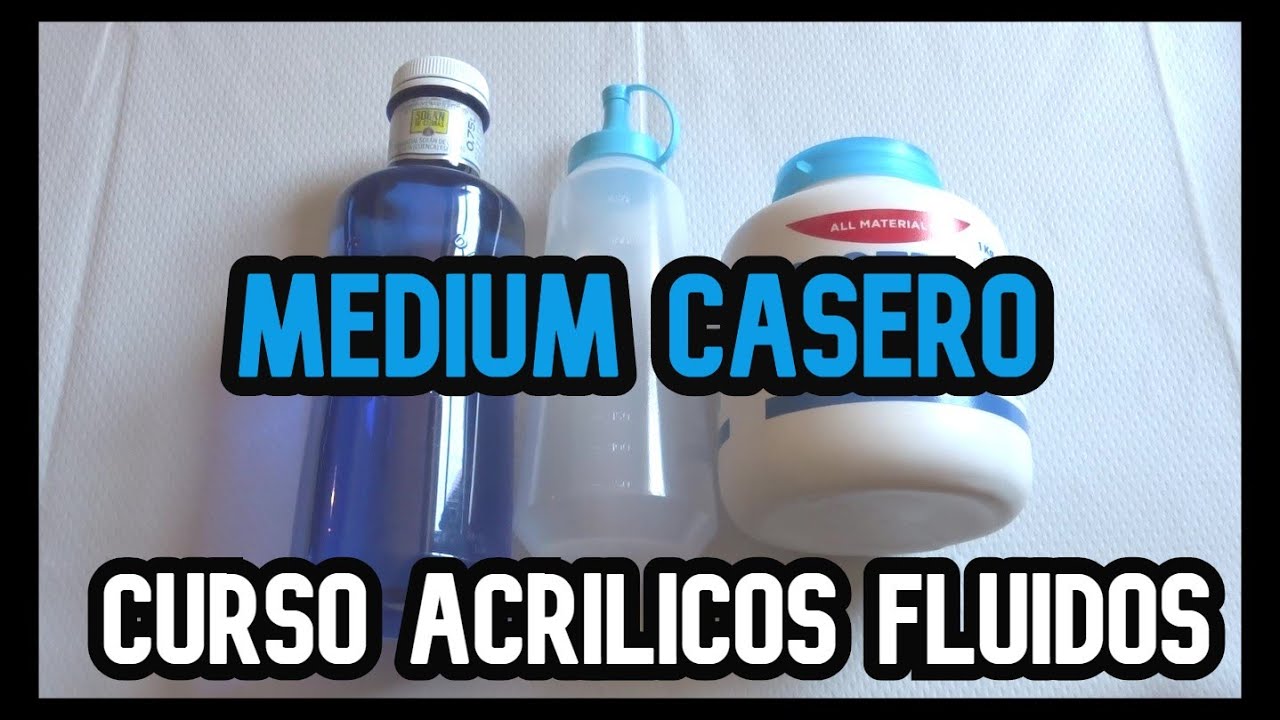 Cómo hacer MEDIUM CASERO para POURING ✅ Tutorial de Acrílico Fluido en español