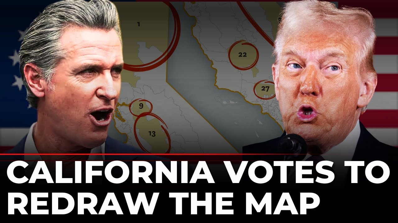 California Redistricting Vote LIVE: Trump vs Newsom Map Battle | Democrats vs Republicans | US House