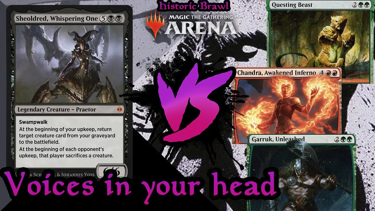 Sheoldred, Whispering One - Historic Brawl - Mono Black | MTG Arena (CHOSEN)