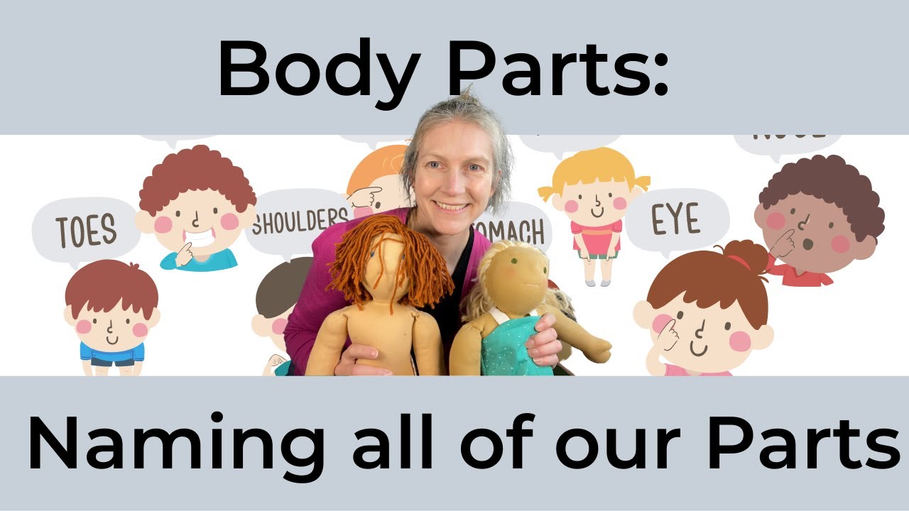 Naming our body parts including our genitals.  K-3 mini lesson on body parts.