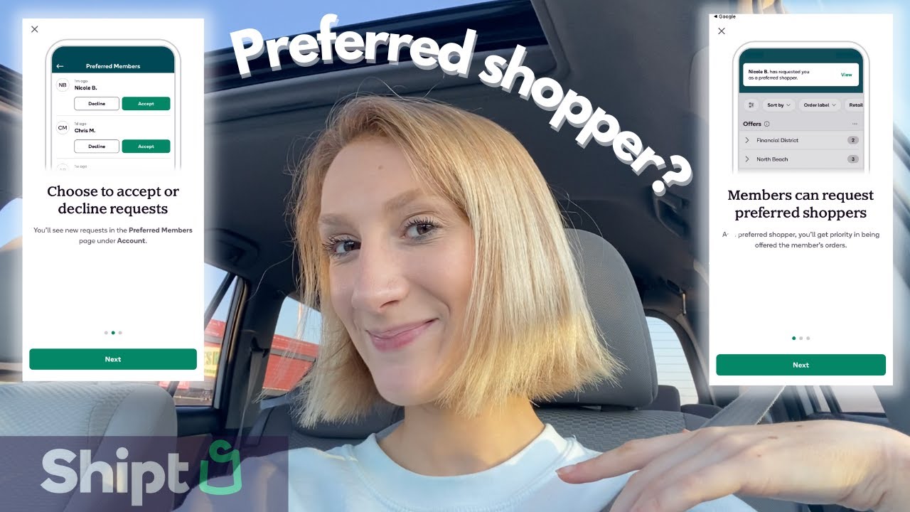I tried to become a *PREFERRED* SHIPT SHOPPER