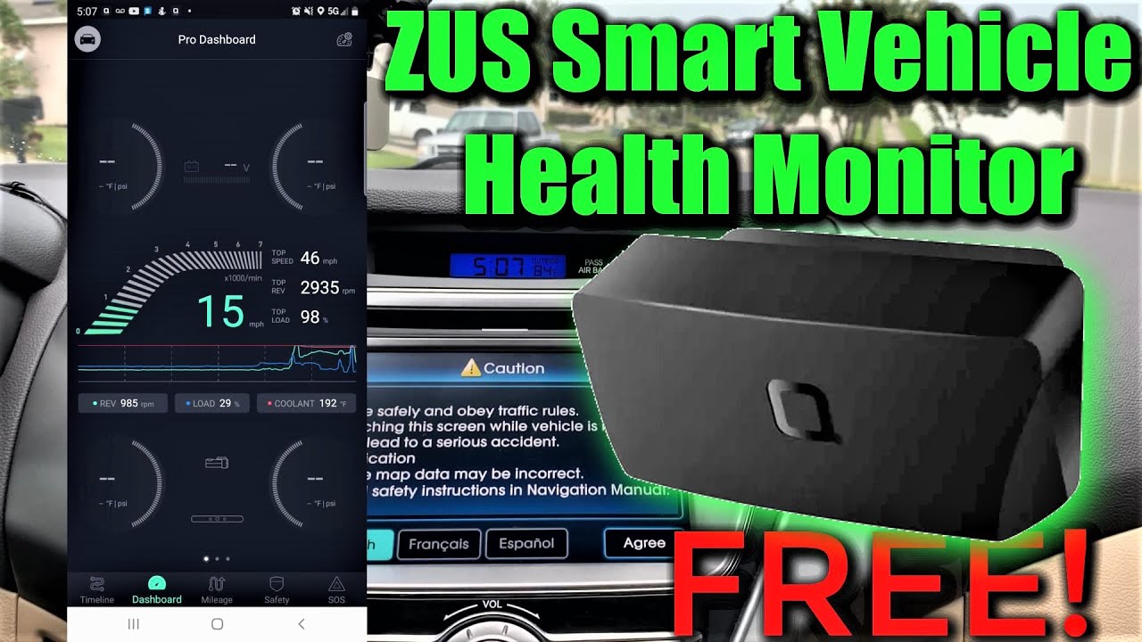 Бесплатный Bluetooth OBD2-монитор состояния автомобиля | Сканер Zus очищает коды, контролирует со...