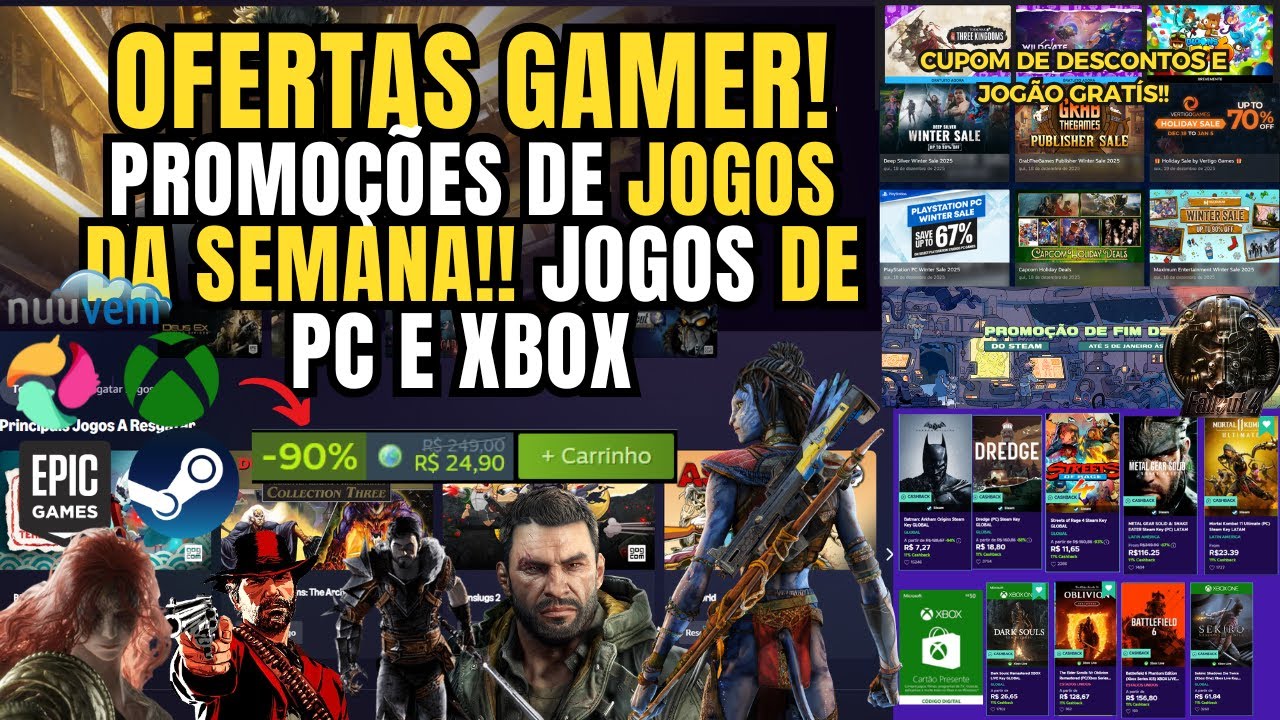 JOGOS BARATOS..OFERTAS  ENEBA SEXTA  DA SEMANA!! JOGOS PARA PC STEAM  E XBOX  NOT&Iacute;CIAS DA SEMANA!
