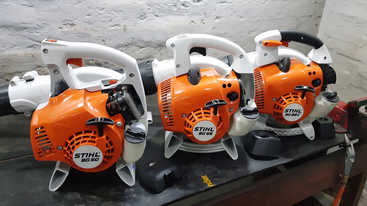 Como funcionar os sopradores STIHL BG 50/56/86c