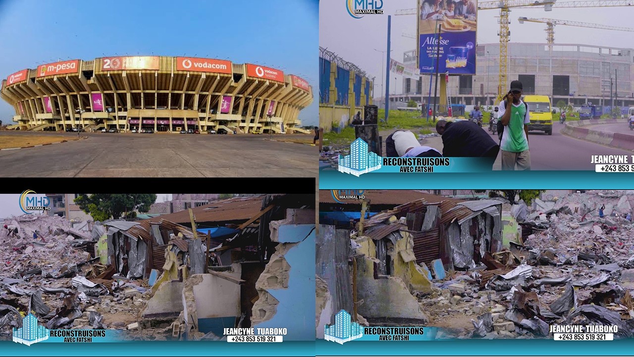 10/3/26 derrière stade de martyrs tombé, les maisons par terre ,une nouvelle route s' annonce