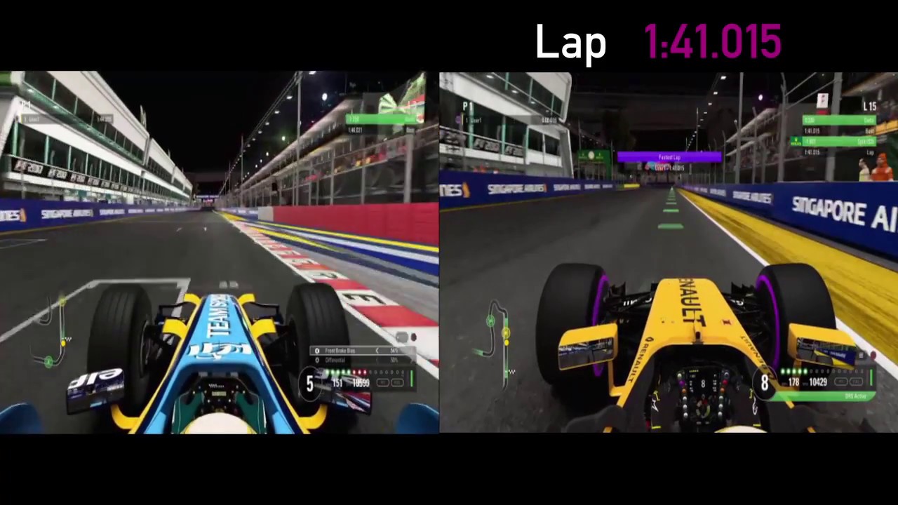 F1 2017 | All Renault cars compared (Lap + Top speed test)