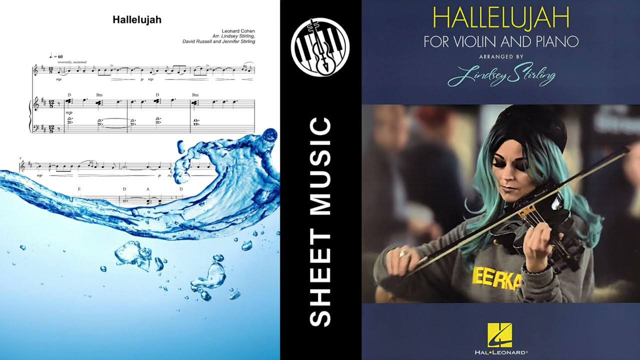 Lindsey Stirling - Hallelujah | Ноты для Скрипки и Фортепиано + Минус!