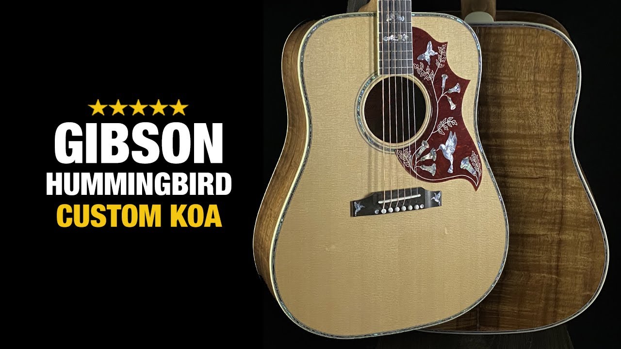 Gibson Hummingbird Custom Koa - Dream Guitar!
