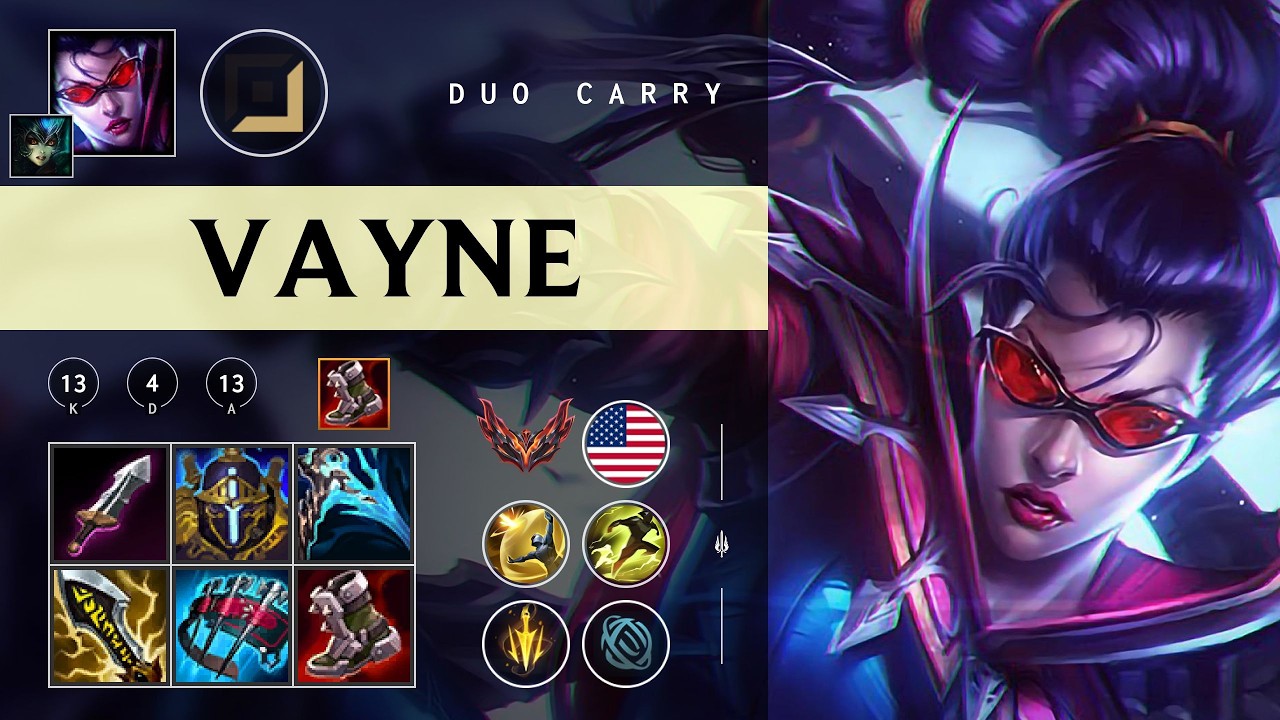 Vayne ADC vs Yasuo - NA Grandmaster Patch 26.05