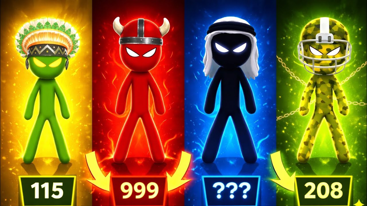 Stickman Party - Tournament Mode 1234Player Random | Gameplay Walkthrough Part 37 MiniGames Update