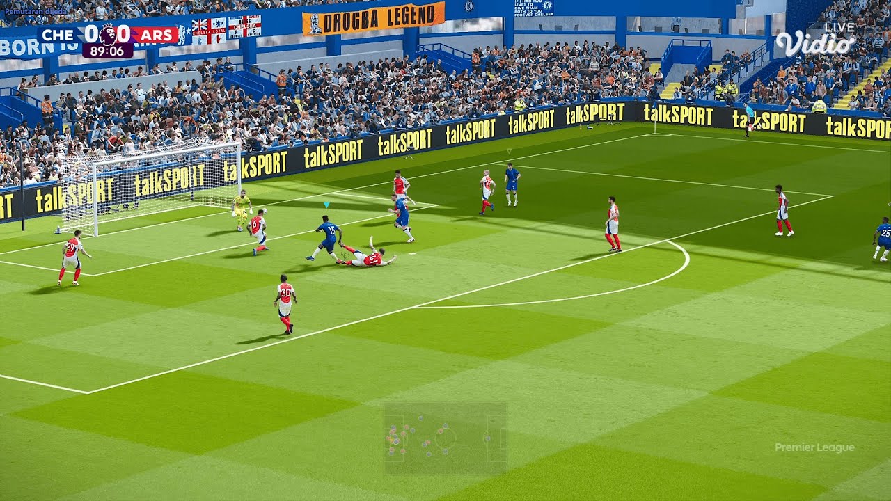 Геймплей Football Life 2025. Английская Премьер-лига. Полный мод. Челси против Арсенала.
