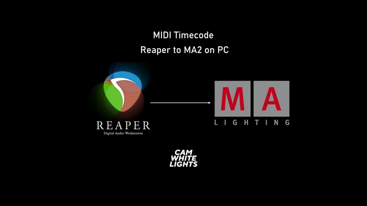 GRANDMA2 ONPC + REAPER - MIDI TIMECODE INTO MA2 OnPC (TUTORIAL)