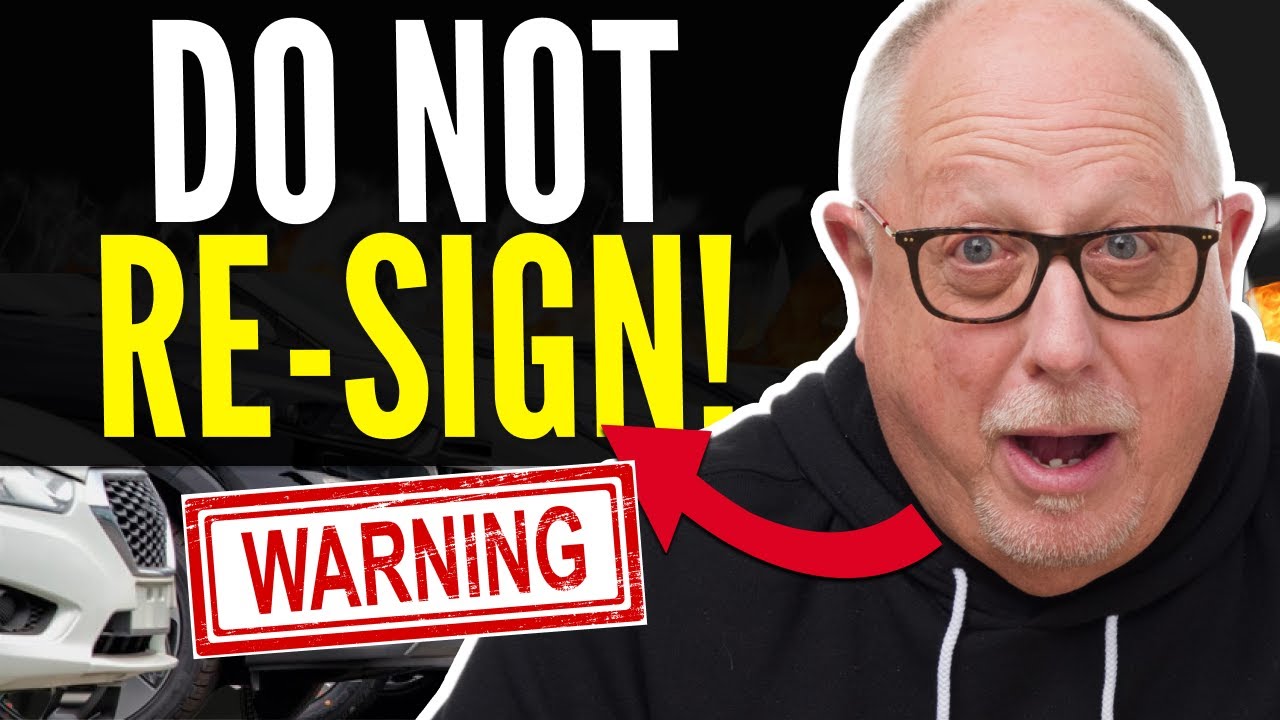 NEVER RE-SIGN A CAR LOAN CONTRACT! Yo-Yo Financing Scam Exposed