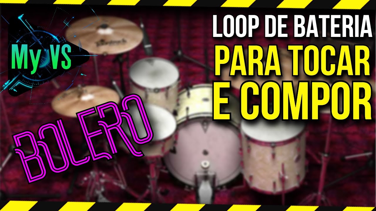 🥁 Loop de Bateria BOLERO para Tocar e Compor | 110 bpm [Atualizado]