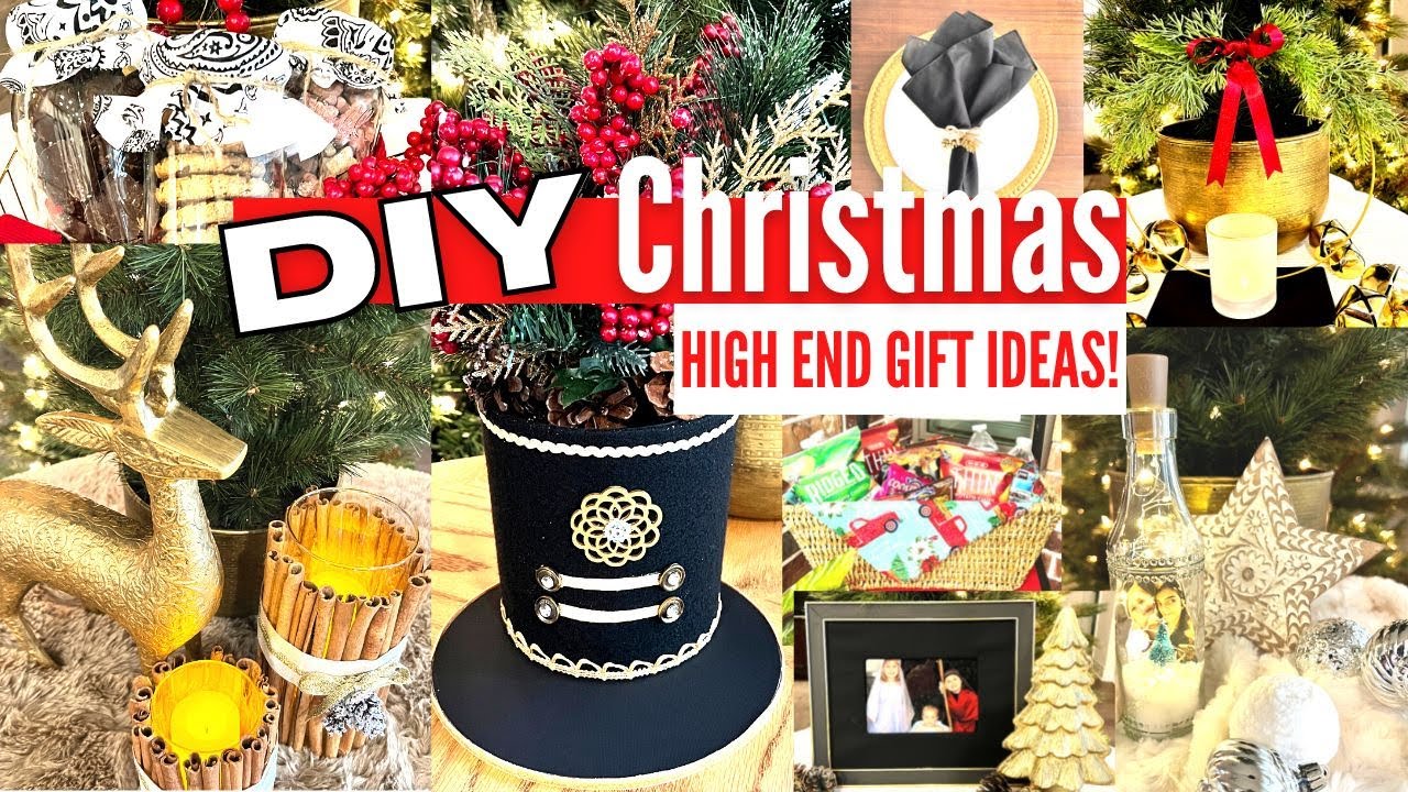 HIGH END CHRISTMAS DIY GIFTS & DECOR FOR THE HOLIDAYS | MYSTERY BOX CHALLENGE CHRISTMAS EDITION!