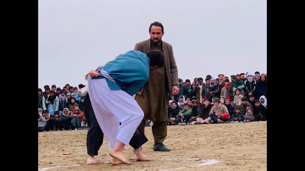 برگزاری پهلوانی کورش در ولسوالی علی اباد کندز 