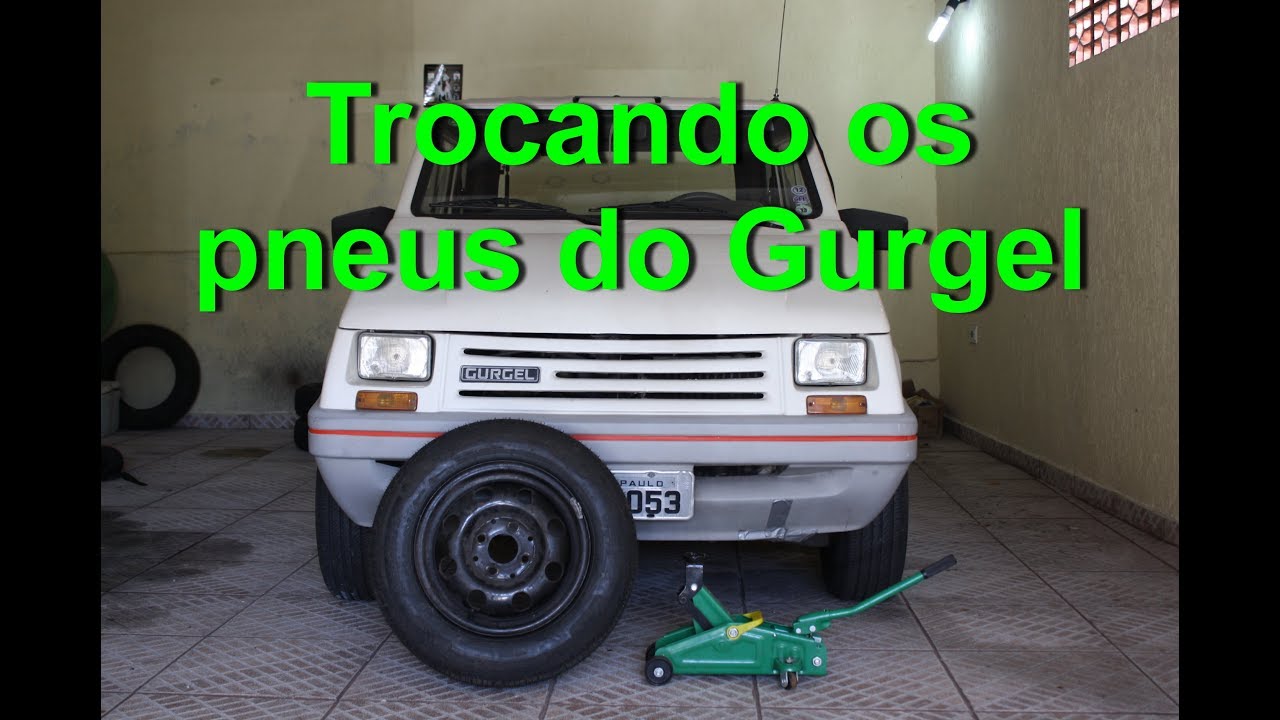 Colocando os pneus originais do meu Gurgel BR800 pela 1ª vez na vida!