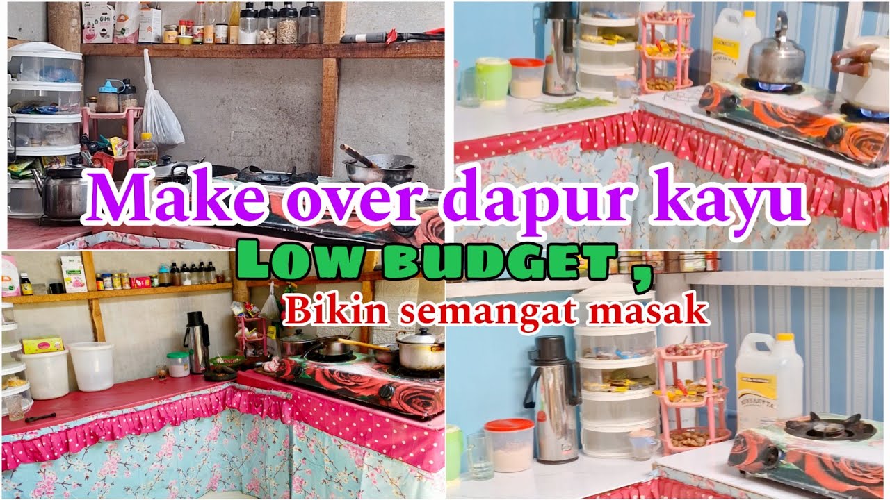 MAKEOVER DAPUR KAYU || CUMA MODAL 50 RIBU AJA 😱 || DAPUR KOTOR JADI BERSIH😍 💕nurulfarizi