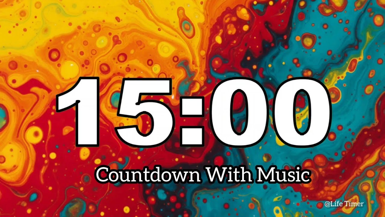 15 Minutes Countdown Timer with Relaxing Music | Beautiful Background 🌿 #timer 