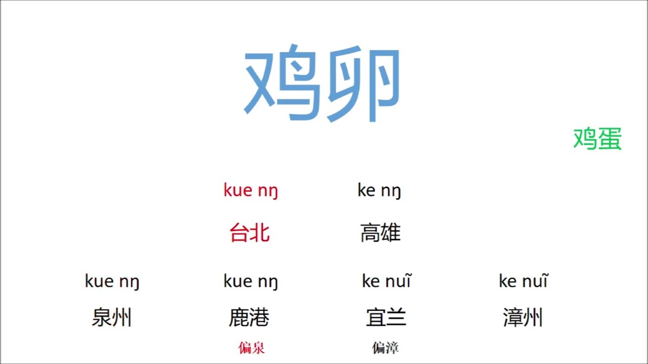 台湾岛泉州腔与漳州腔的对比
