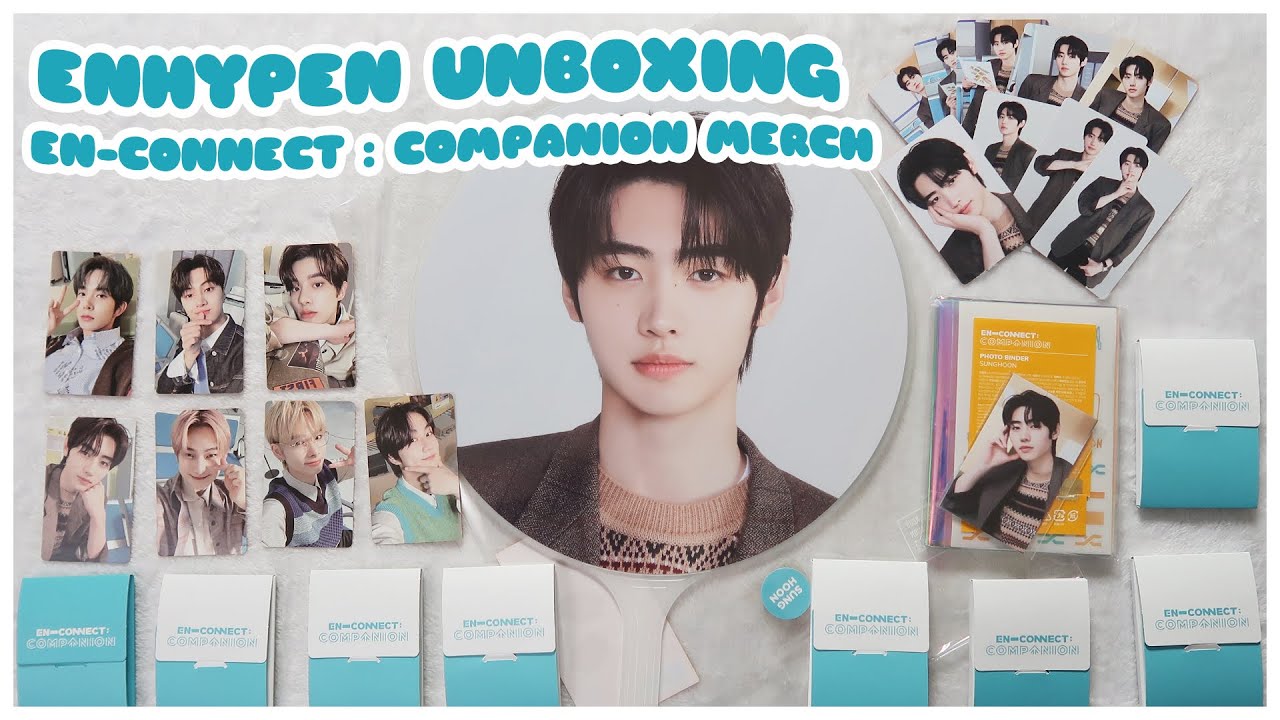 🌟 UNBOXING ENHYPEN EN-CONNECT : COMPANION CONCERT MERCH HAUL (photocard sets, mini binder, picket)