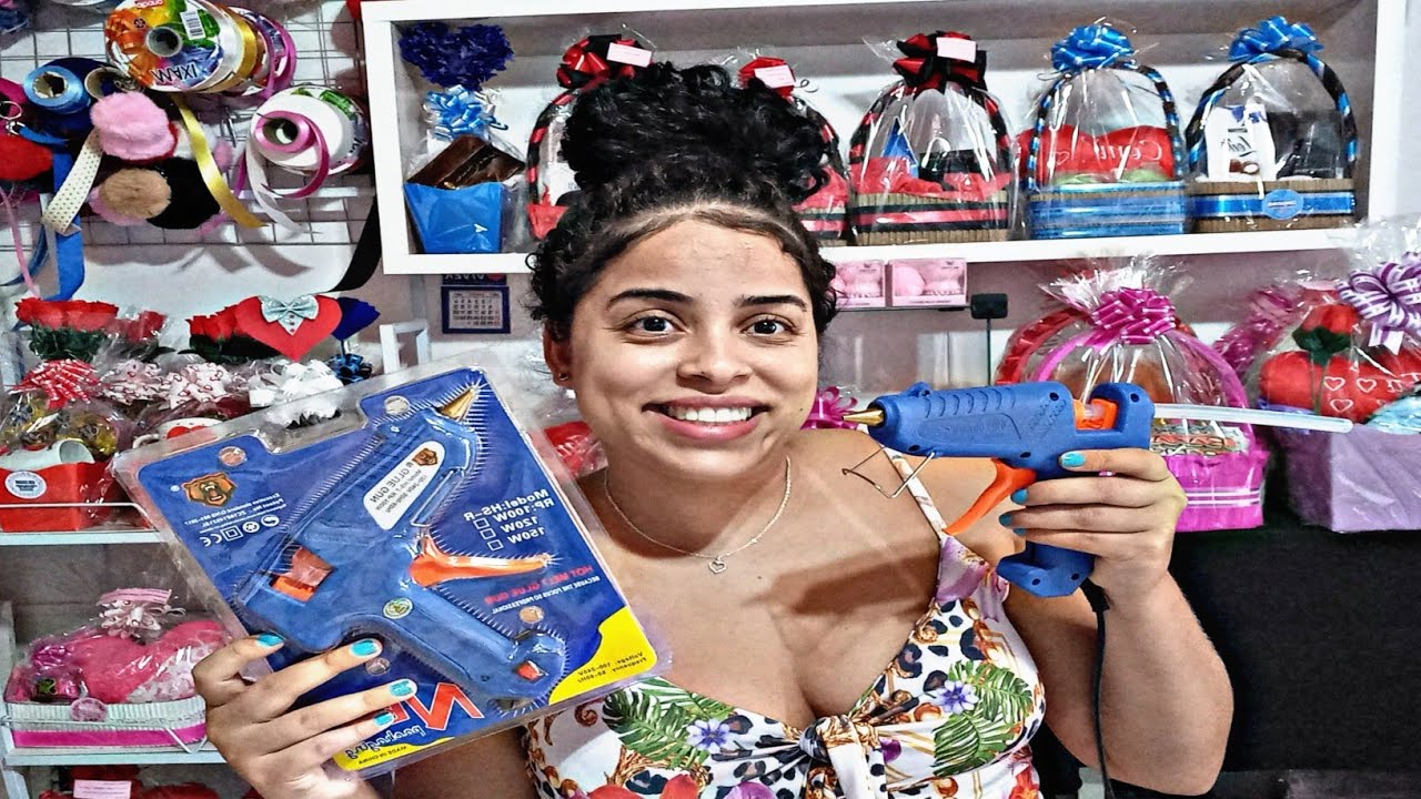 COMPRAMOS 2 PISTOLA DE COLA QUENTE GLUE GUN PROFISSIONAL NA SHOPEE + TESTEI A PISTOLA